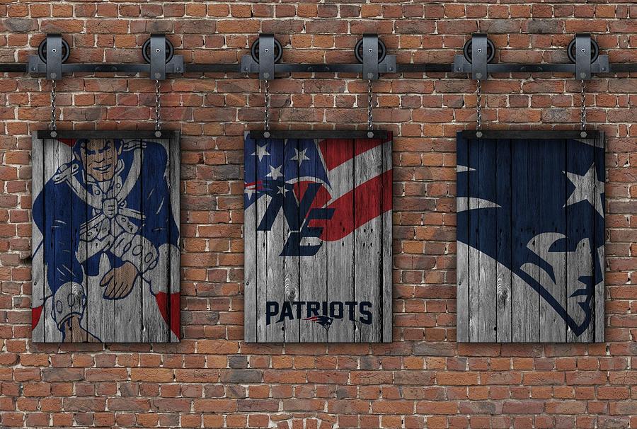 New England Patriots Brick Wall Photograph By Joe Hamilton