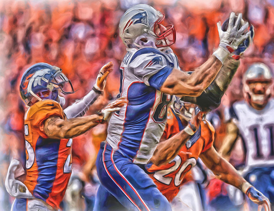 New England Patriots Oil Art 1 Mixed Media By Joe Hamilton - Fine Art ...