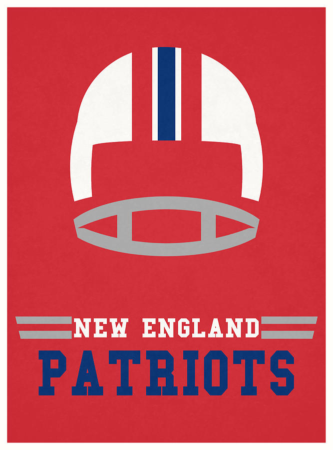 New England Patriots Vintage Program 4 by Joe Hamilton