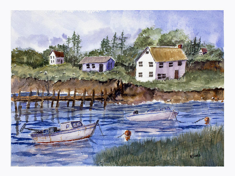 New England Shore - Marine Art Painting by Barry Jones