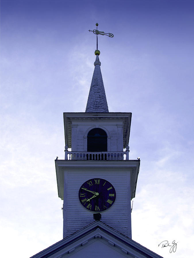 New England Steeple Photograph by Paul Gaj