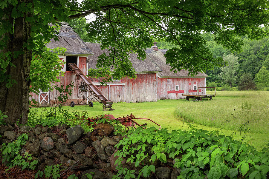 New England Summer Barn Photograph by Bill Wakeley
