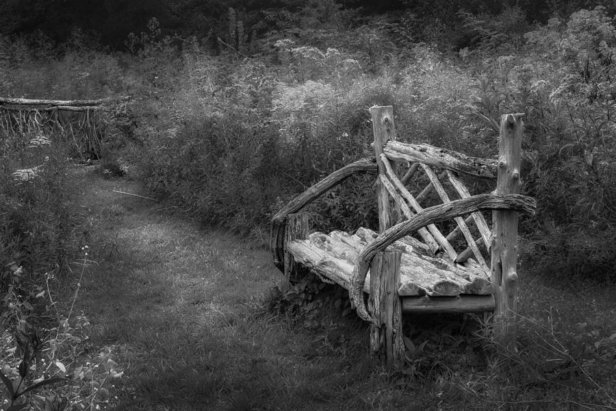 New England Summer Rustic bw Photograph by Bill Wakeley