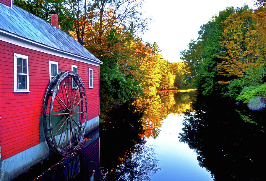 New England Water Wheel 001 Photograph by George Bostian