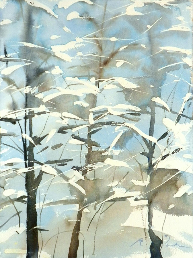 New England Winter Scape No.45 Painting by Sumiyo Toribe