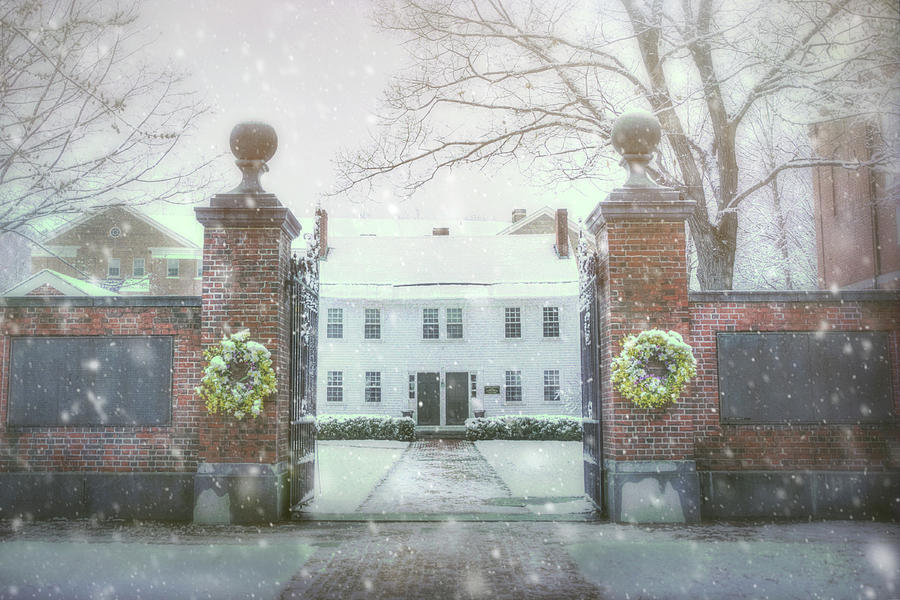 New England Winter Scene - Peterborough NH Photograph by Joann Vitali