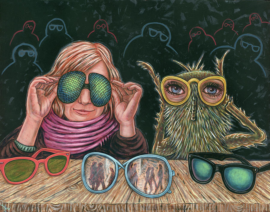 New Eyes Painting by Holly Wood