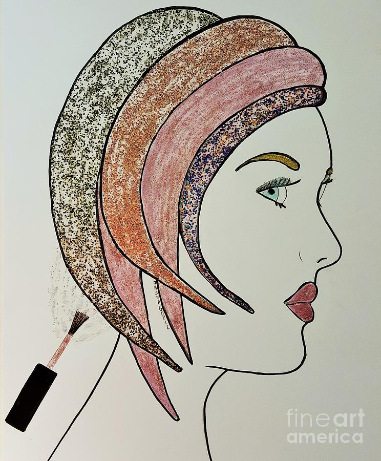 New Fashion Beauty by Jasna Gopic Painting by Jasna Gopic