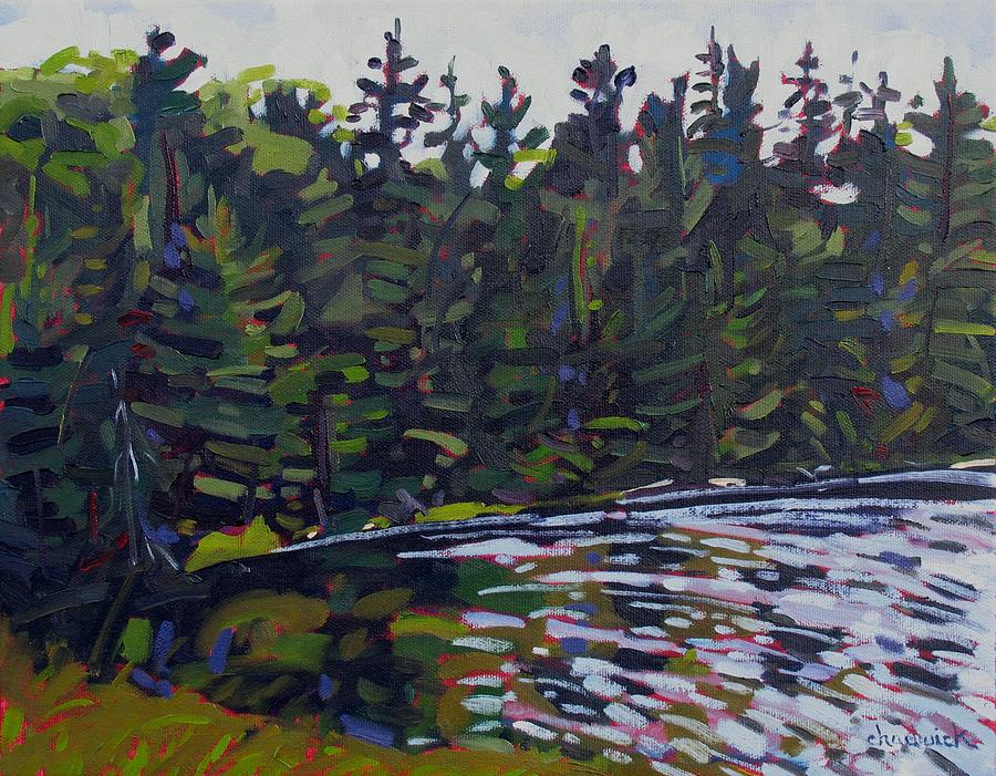 New Found Lake Painting by Phil Chadwick