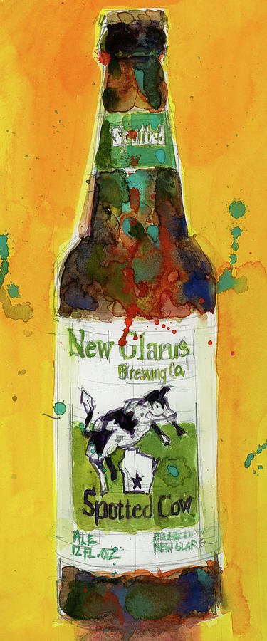 Beer Painting - New Glarus Brewing Co. Wisconsin  by Dorrie Rifkin