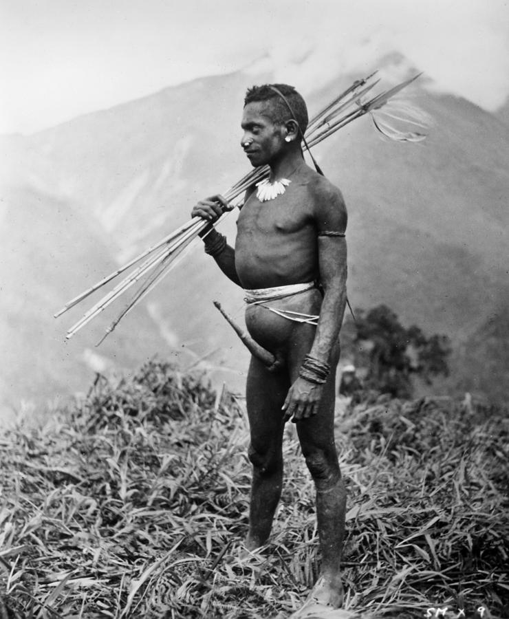 New Guinea Tribesman Photograph by Granger