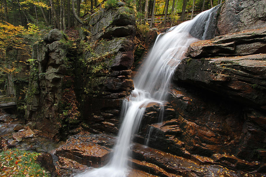 New Hampshire Avalanche Waterfall Photograph by Juergen Roth New Hampshire Avalanche Waterfall Photograph by Juergen Roth