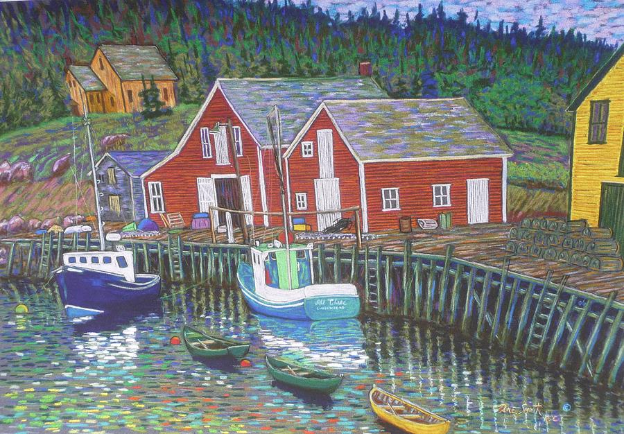 New Harbour  N.S. Pastel by Rae  Smith