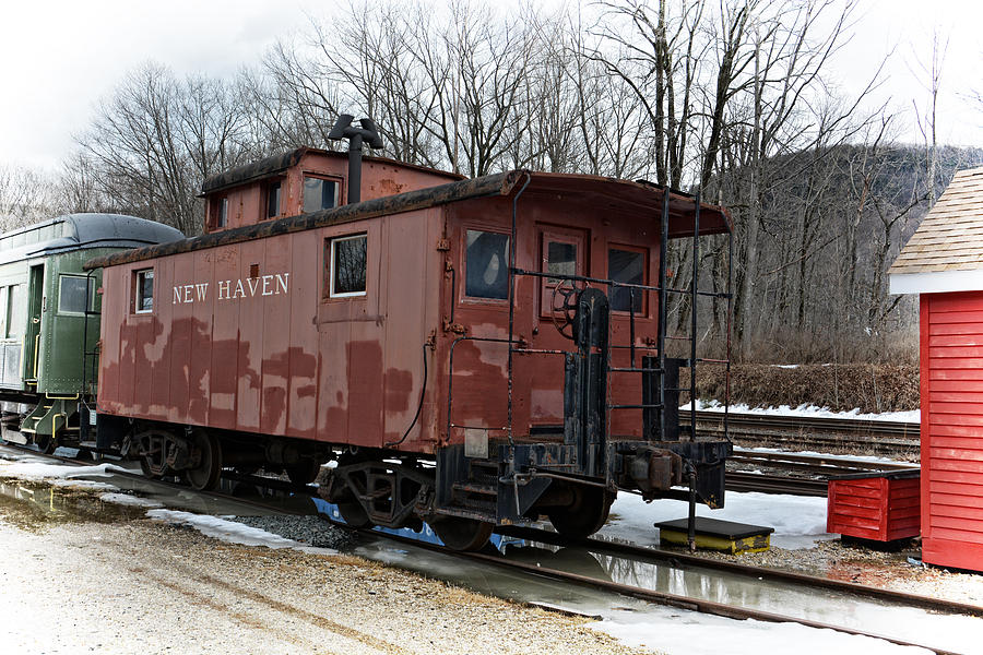 New Haven Caboose  Photograph by Mike Martin