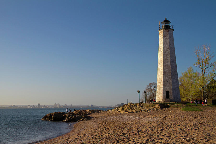 New Haven lighthouse Photograph by David Freuthal