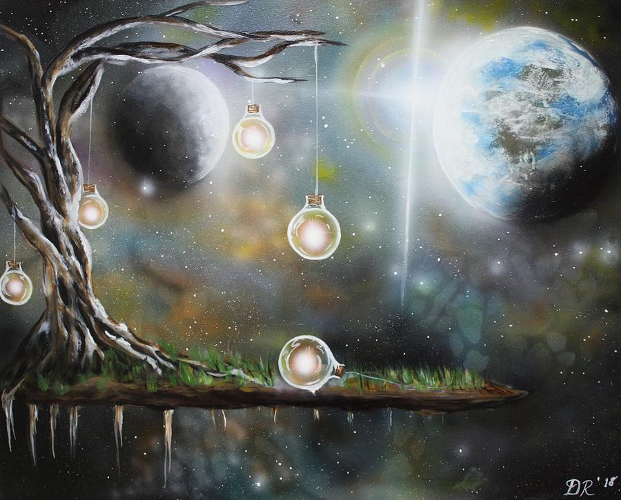 Space Painting - New Heaven and New Earth by Kerri Fields