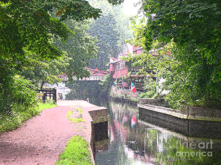 New Hope Photograph - New Hope Canal by Addie Hocynec