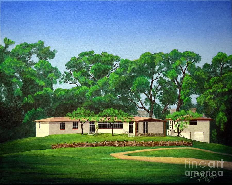 New House at Empire Ranch Painting by Jerry Bokowski
