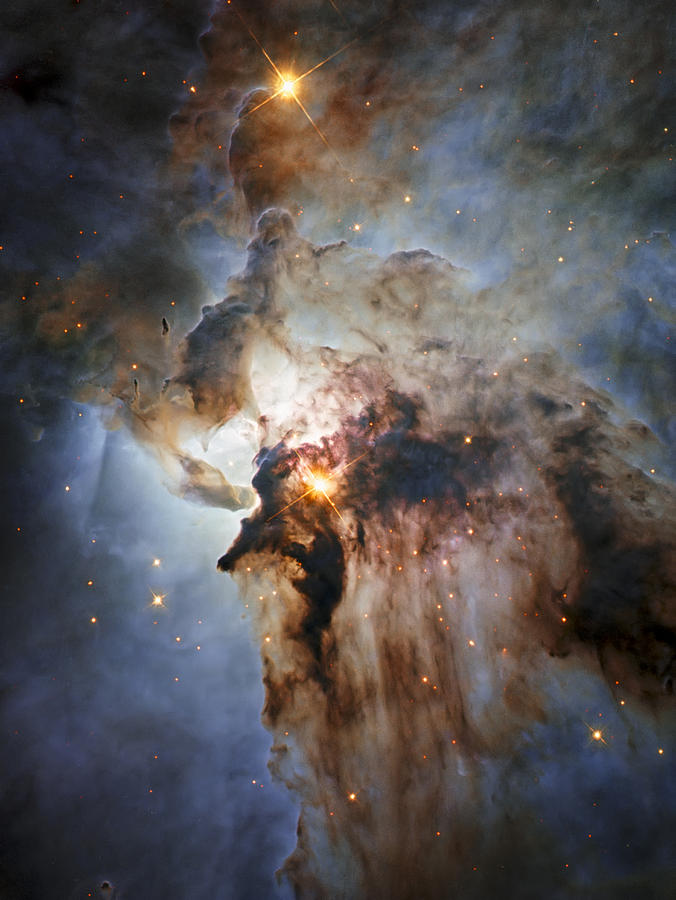 Abstract Photograph - New Hubble view of the Lagoon Nebula by Adam Romanowicz
