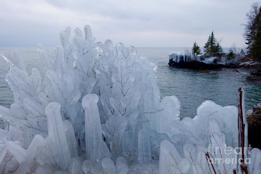 New Ice on Lake Superior Photograph by Sandra Updyke