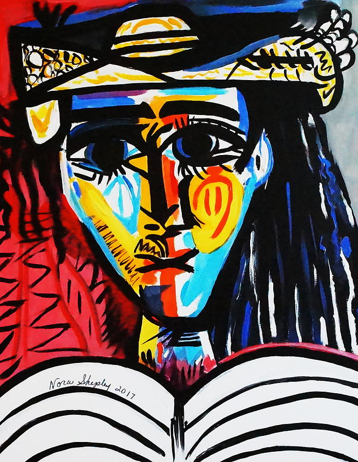 New  Indian  2 Picasso Painting by Nora Shepley