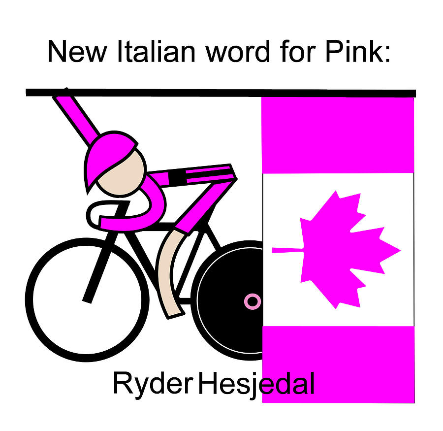 New Italian Word for Pink Digital Art by Asbjorn Lonvig