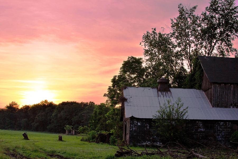 Sunset Photograph - New Jersey Barn Sunset by Matt Quest