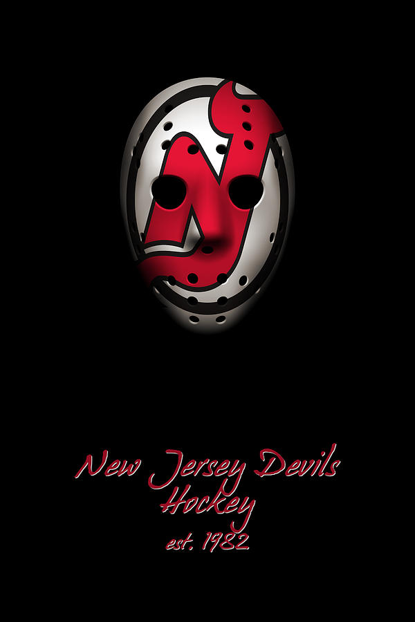 New Jersey Devils Wood Fence Greeting Card by Joe Hamilton