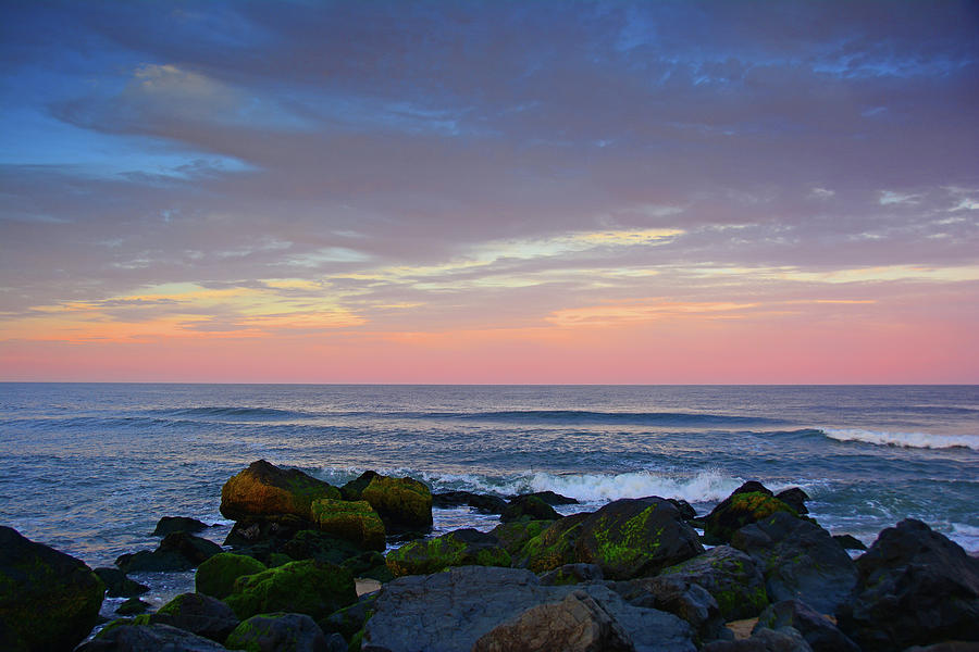New Jersey Sunset Rocks 2 Photograph by Raymond Salani III