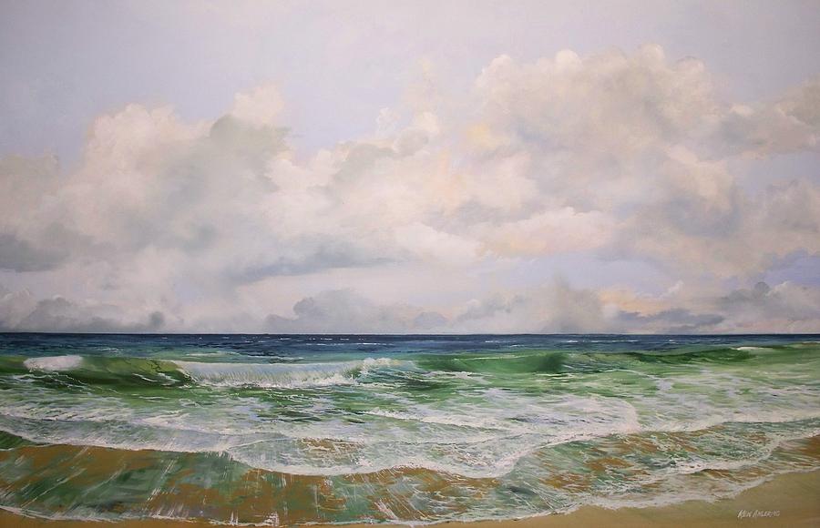 New Jersey Surf Painting by Ken Ahlering