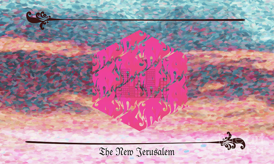 New Jerusalem Fuchsia Digital Art by Donna L Munro