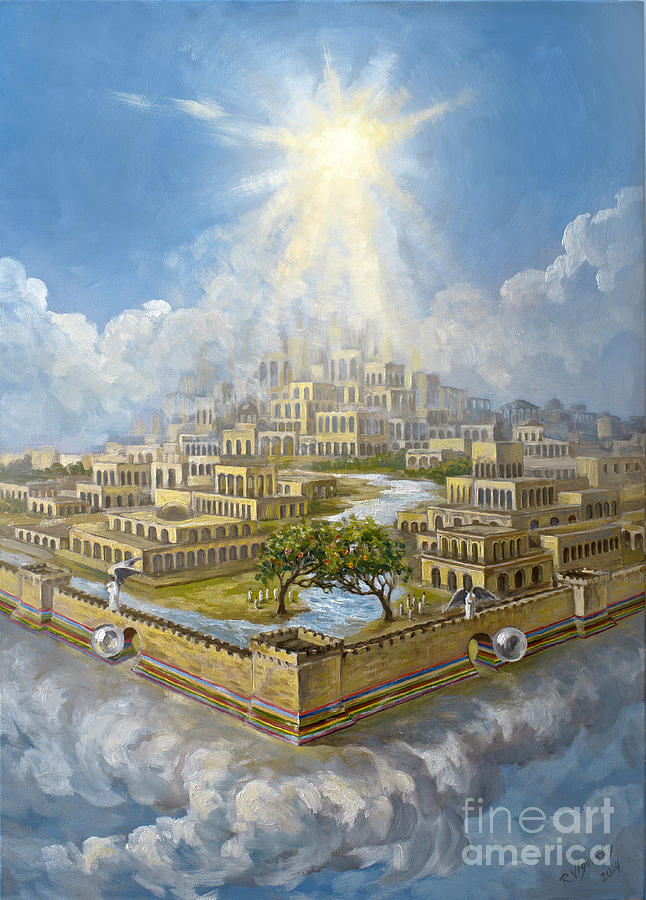 Jesus Christ Painting - Eternity New Jerusalem by The Decree to Restore Jerusalem
