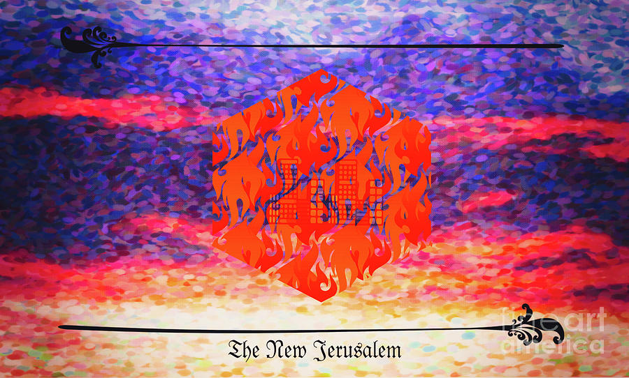New Jerusalem Red Digital Art by Donna L Munro