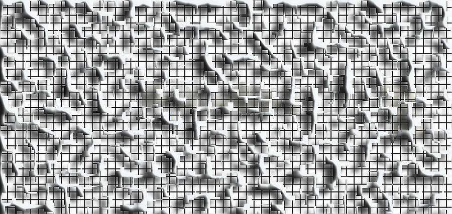 Shape And Pattern Appeal In Black And White Digital Art