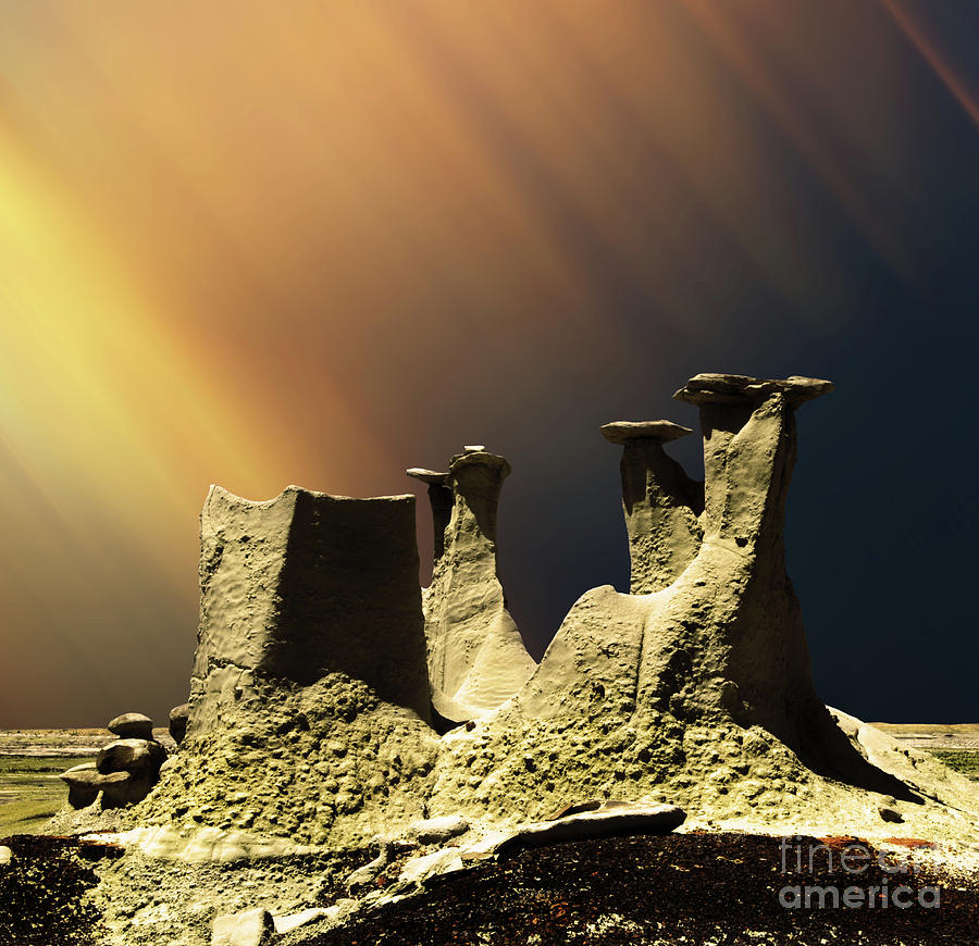 Ah-shi-sle-pah Rock Formation New Mexico  Photograph by Bob Christopher