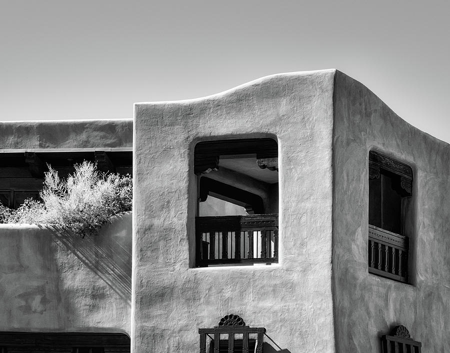 New Mexico Architecture in bw Photograph by James Barber