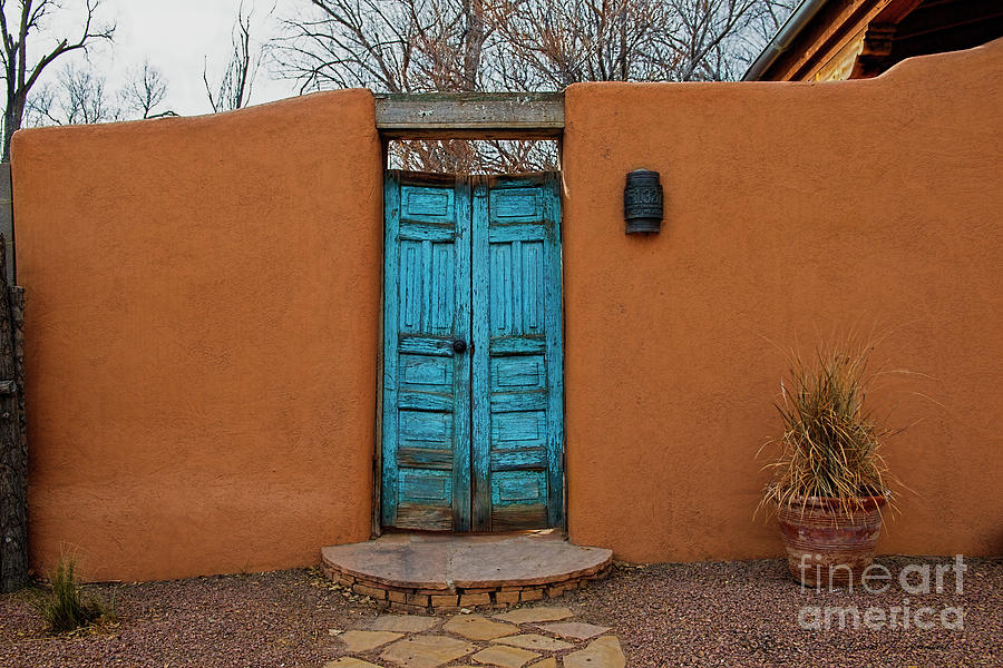 New Mexico Blue Doors Photograph by David Arment