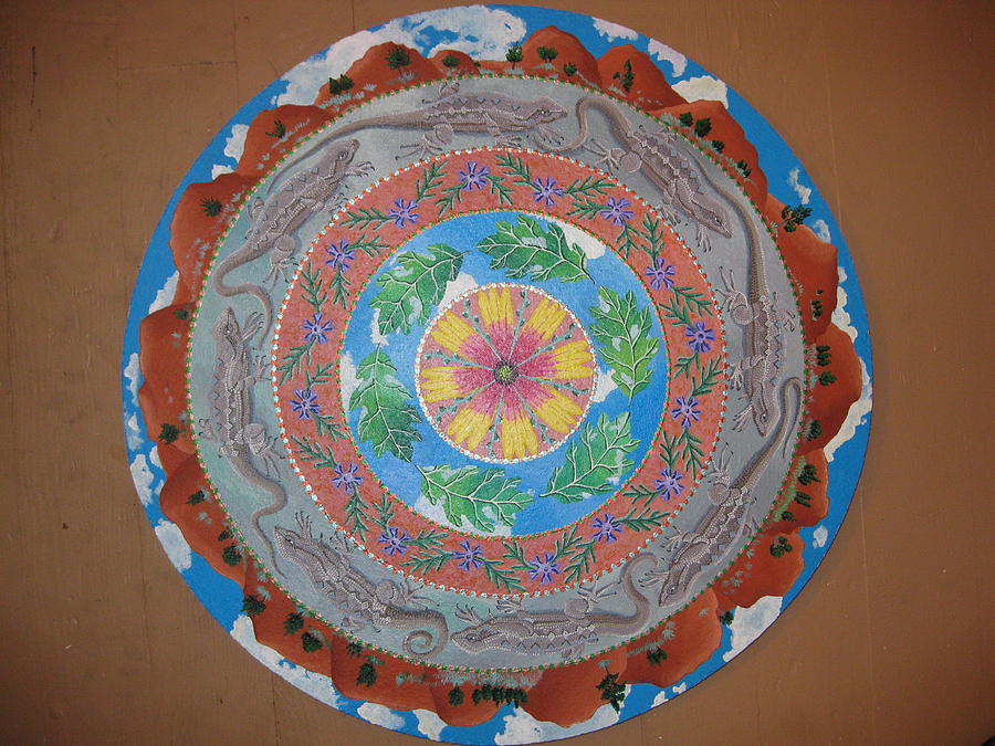 New Mexico Mandala Painting by Amanda  Lynne