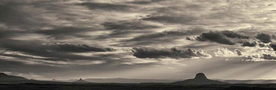 New Mexico Panorama I Toned Photograph by David Gordon