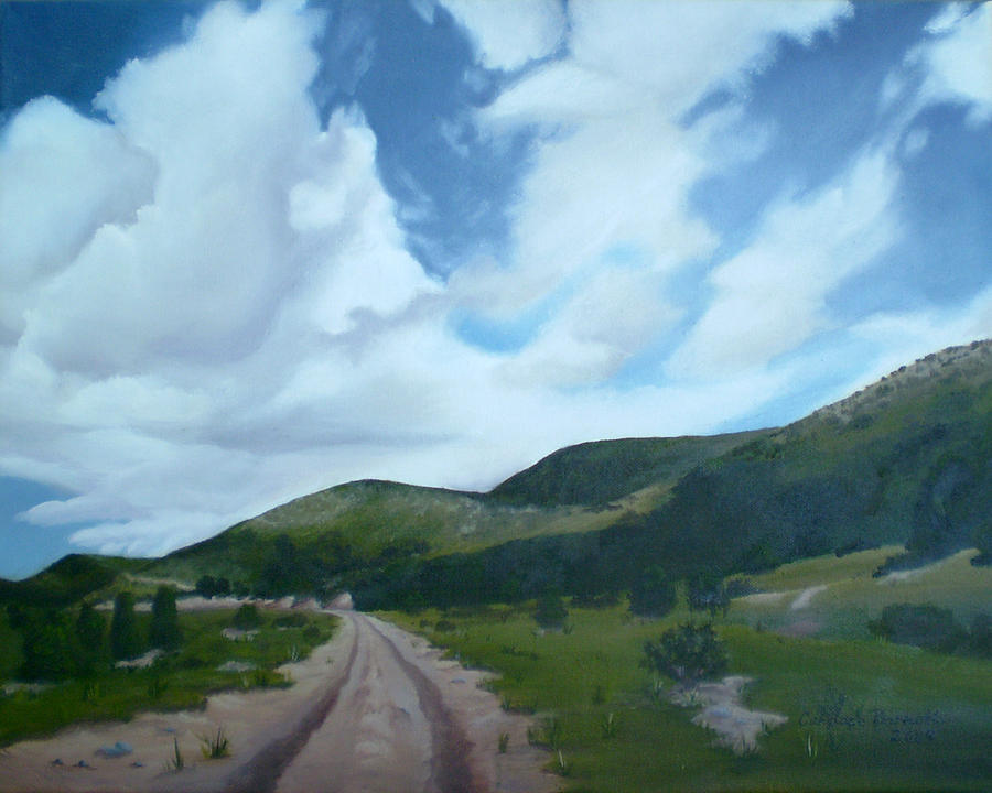 Mountain Painting - New Mexico Sky by Candace Barnett