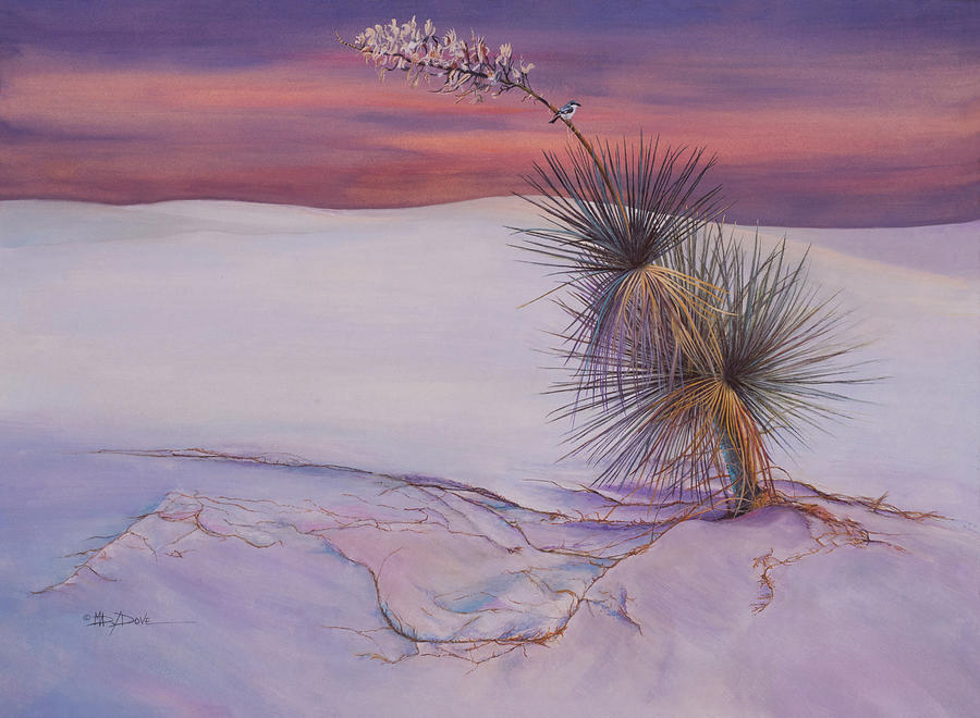 New Mexico White Sands Fantasy Painting by Mary Dove