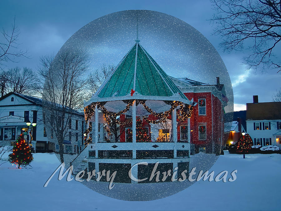 New Milford Ct Christmas Card Photograph by Andrea Swiedler