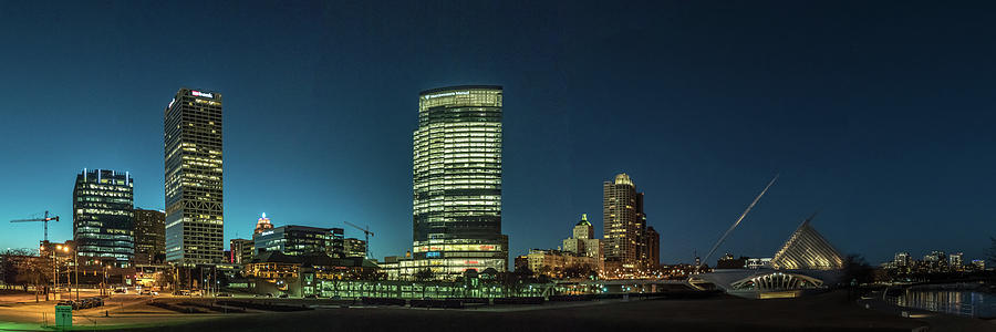 New Milwaukee Skyline Photograph by Randy Scherkenbach