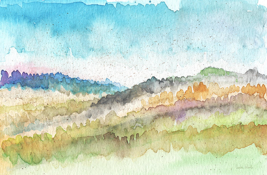 Watercolor Landscape Painting - New Morning- Watercolor art by Linda Woods by Linda Woods