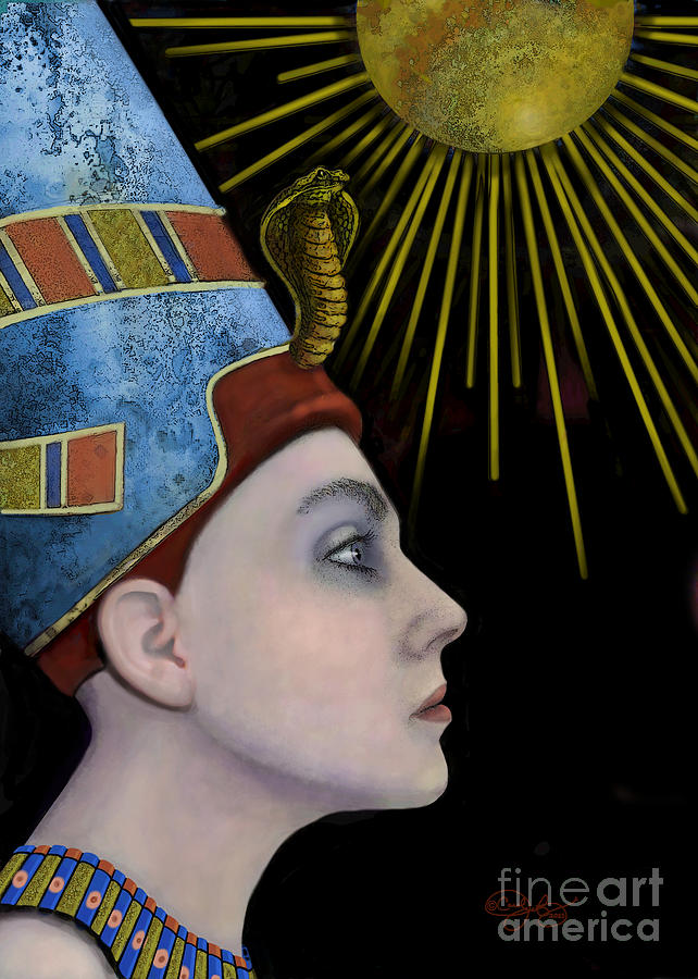 New Nefertiti Digital Art by Carol Jacobs