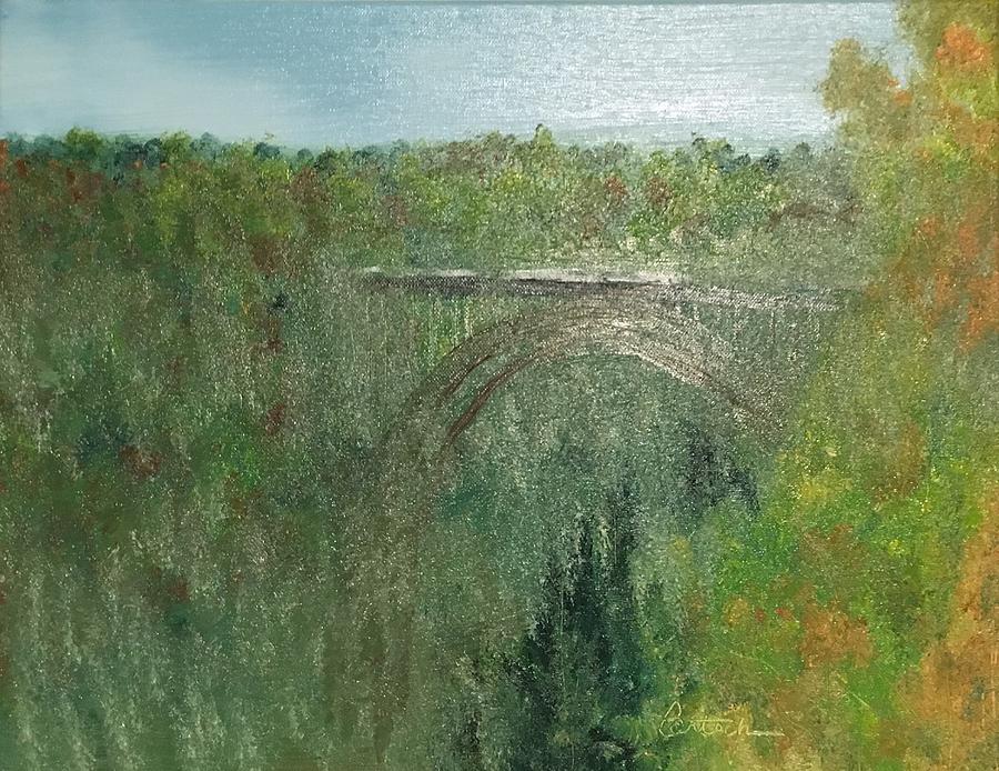 New New River Gorge Painting 1 Painting by David Bartsch