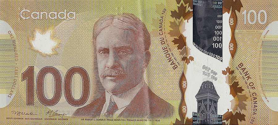 canadian money 100 bills