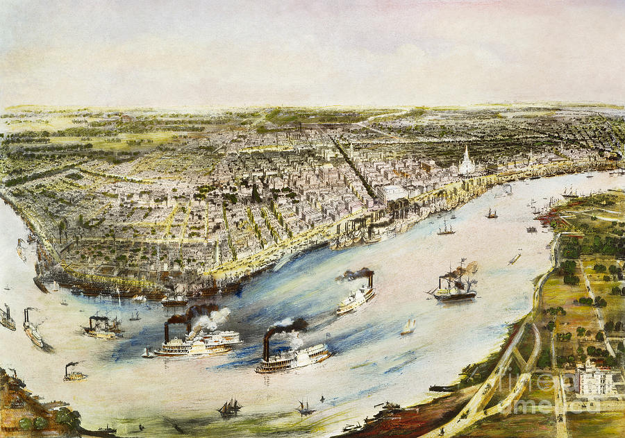 New Orleans, 1851 Photograph by Granger