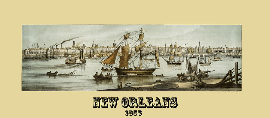 New Orleans 1855 Photograph by Andrew Fare