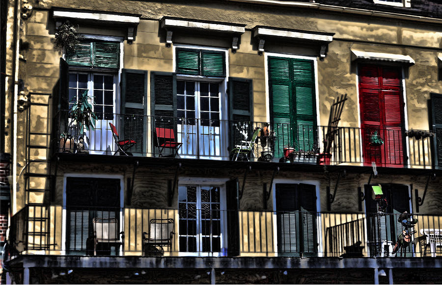 New Orleans Balcony Photograph by Cecil Fuselier